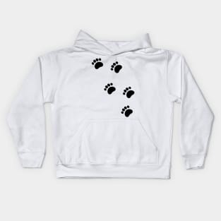 Animal Tracks Paw Prints Kids Hoodie